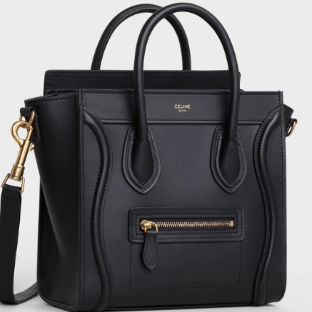 Celine Nano mini black handbag